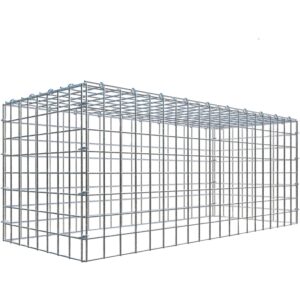 Gabiona C-Ring-Gabione-Anbaukorb Typ 3 40 x 100 x 40 cm Maschenw 5 x 5 cm
