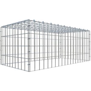 Gabiona C-Ring-Gabione-Anbaukorb Typ 3 40 x 100 x 50 cm Maschenw 5 x 10 cm