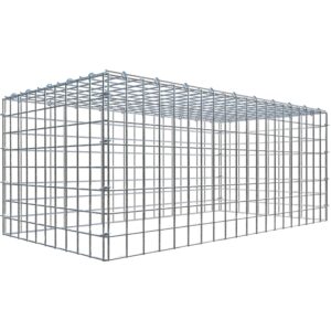 Gabiona C-Ring-Gabione-Anbaukorb Typ 3 40 x 100 x 50 cm Maschenw 5 x 5 cm