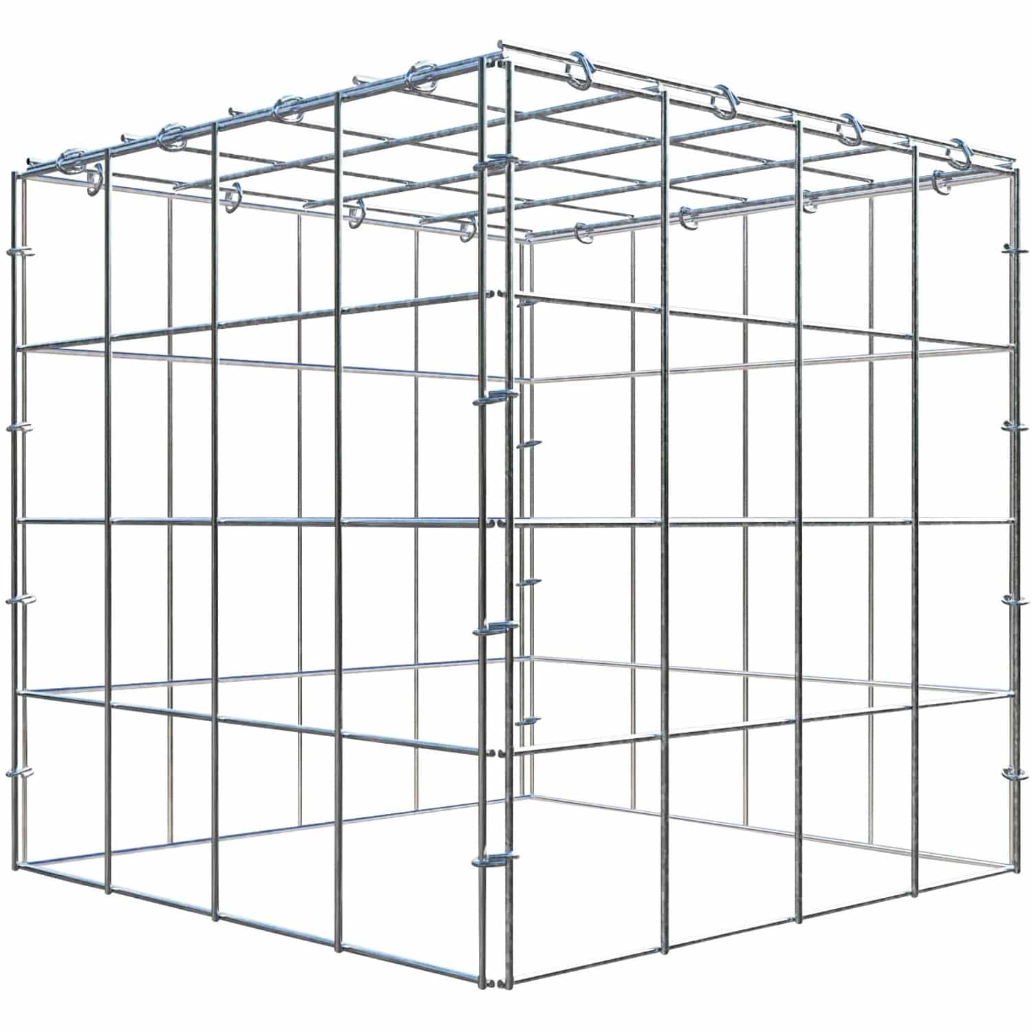 Gabiona C-Ring-Gabione-Anbaukorb Typ 3 40 x 40 x 40 cm Maschenw 10 x 10 cm
