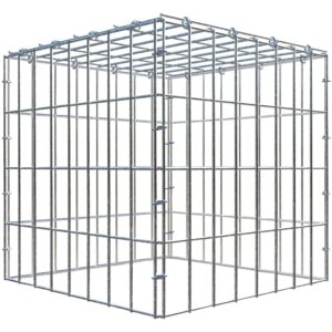 Gabiona C-Ring-Gabione-Anbaukorb Typ 3 40 x 40 x 40 cm Maschenw 5 x 10 cm