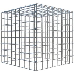Gabiona C-Ring-Gabione-Anbaukorb Typ 3 40 x 40 x 40 cm Maschenw 5 x 5 cm
