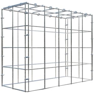 Gabiona C-Ring-Gabione-Anbaukorb Typ 3 40 x 50 x 20 cm Maschenw 10 x 10 cm