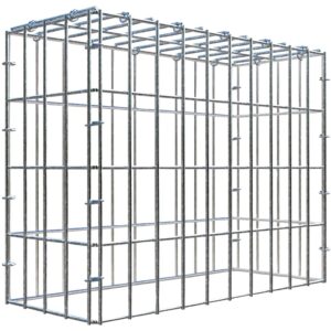 Gabiona C-Ring-Gabione-Anbaukorb Typ 3 40 x 50 x 20 cm Maschenw 5 x 10 cm