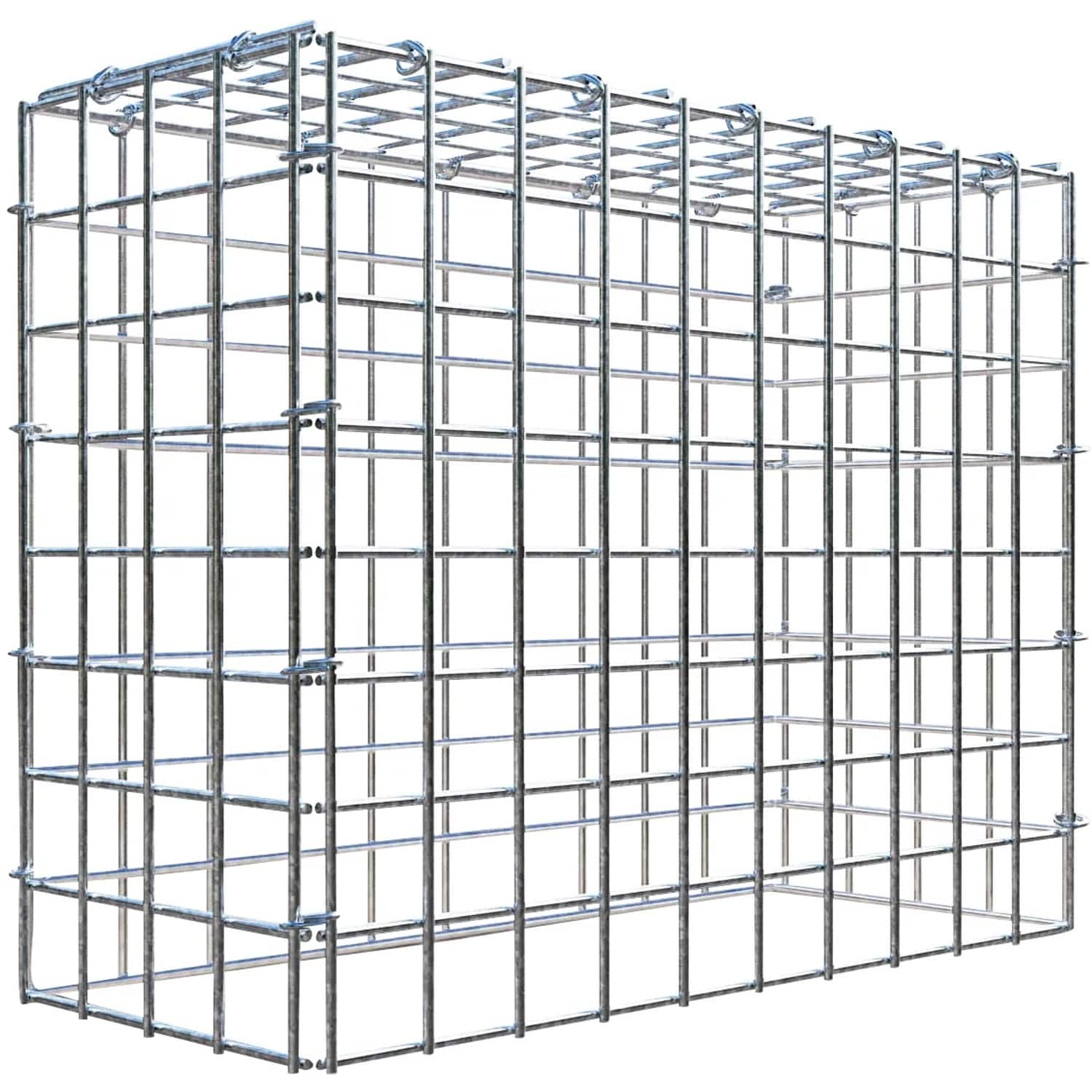 Gabiona C-Ring-Gabione-Anbaukorb Typ 3 40 x 50 x 20 cm Maschenw 5 x 5 cm