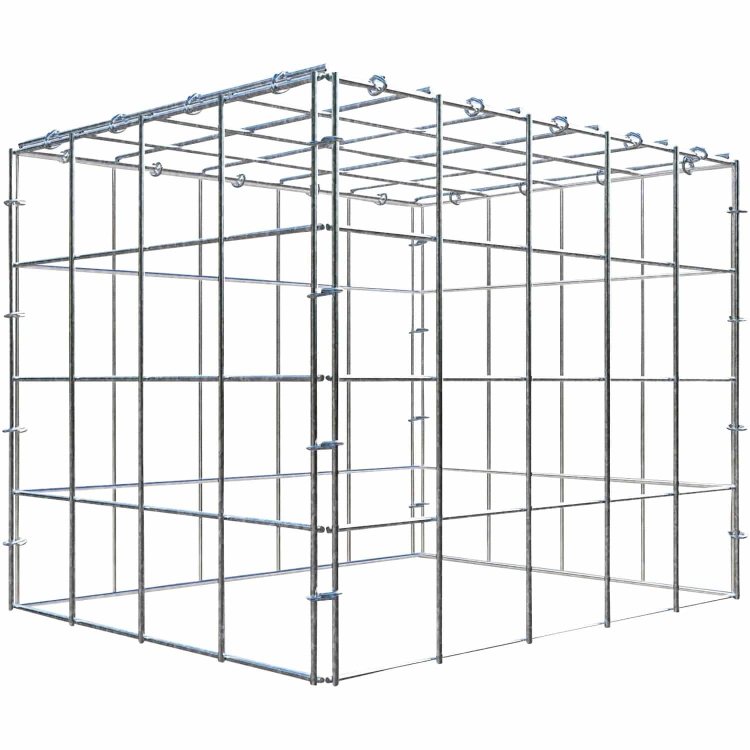 Gabiona C-Ring-Gabione-Anbaukorb Typ 3 40 x 50 x 40 cm Maschenw 10 x 10 cm