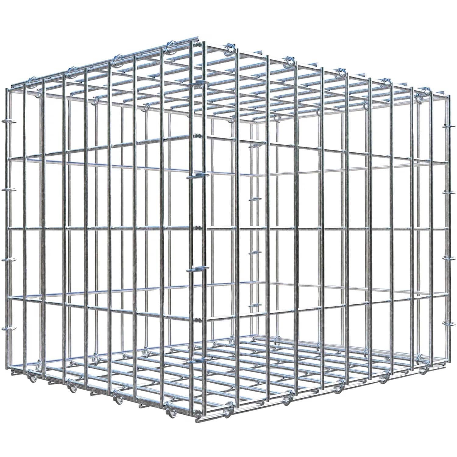 Gabiona C-Ring-Gabione-Anbaukorb Typ 3 40 x 50 x 40 cm Maschenw 5 x 10 cm