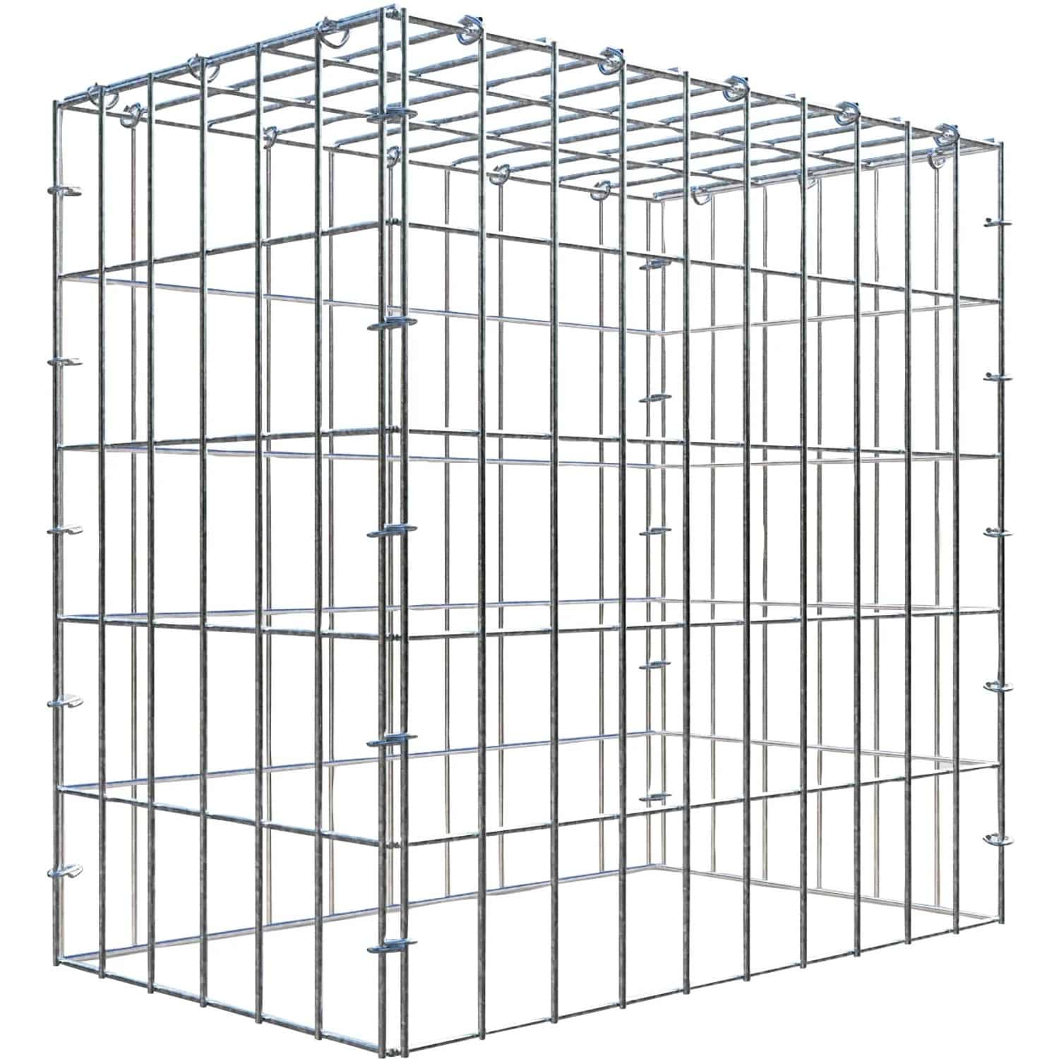 Gabiona C-Ring-Gabione-Anbaukorb Typ 3 50 x 50 x 30 cm Maschenw 5 x 10 cm