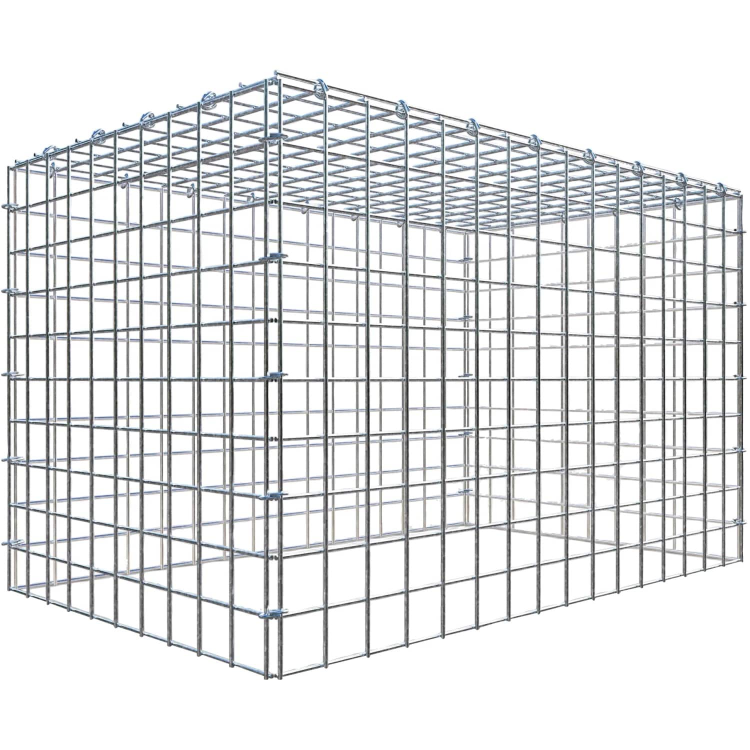 Gabiona C-Ring-Gabione-Anbaukorb Typ 3 50 x 80 x 50 cm Maschenw 5 x 5 cm