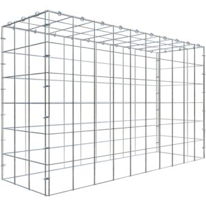 Gabiona C-Ring-Gabione-Anbaukorb Typ 3 60 x 100 x 30 cm Maschenw 10 x 10 cm