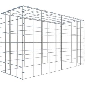 Gabiona C-Ring-Gabione-Anbaukorb Typ 3 60 x 100 x 40 cm Maschenw 10 x 10 cm