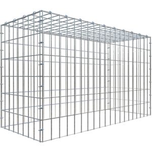 Gabiona C-Ring-Gabione-Anbaukorb Typ 3 60 x 100 x 40 cm Maschenw 5 x 10 cm
