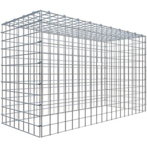 Gabiona C-Ring-Gabione-Anbaukorb Typ 3 60 x 100 x 40 cm Maschenw 5 x 5 cm