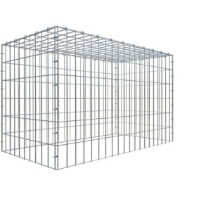 Gabiona C-Ring-Gabione-Anbaukorb Typ 3 60 x 100 x 50 cm Maschenw 5 x 10 cm