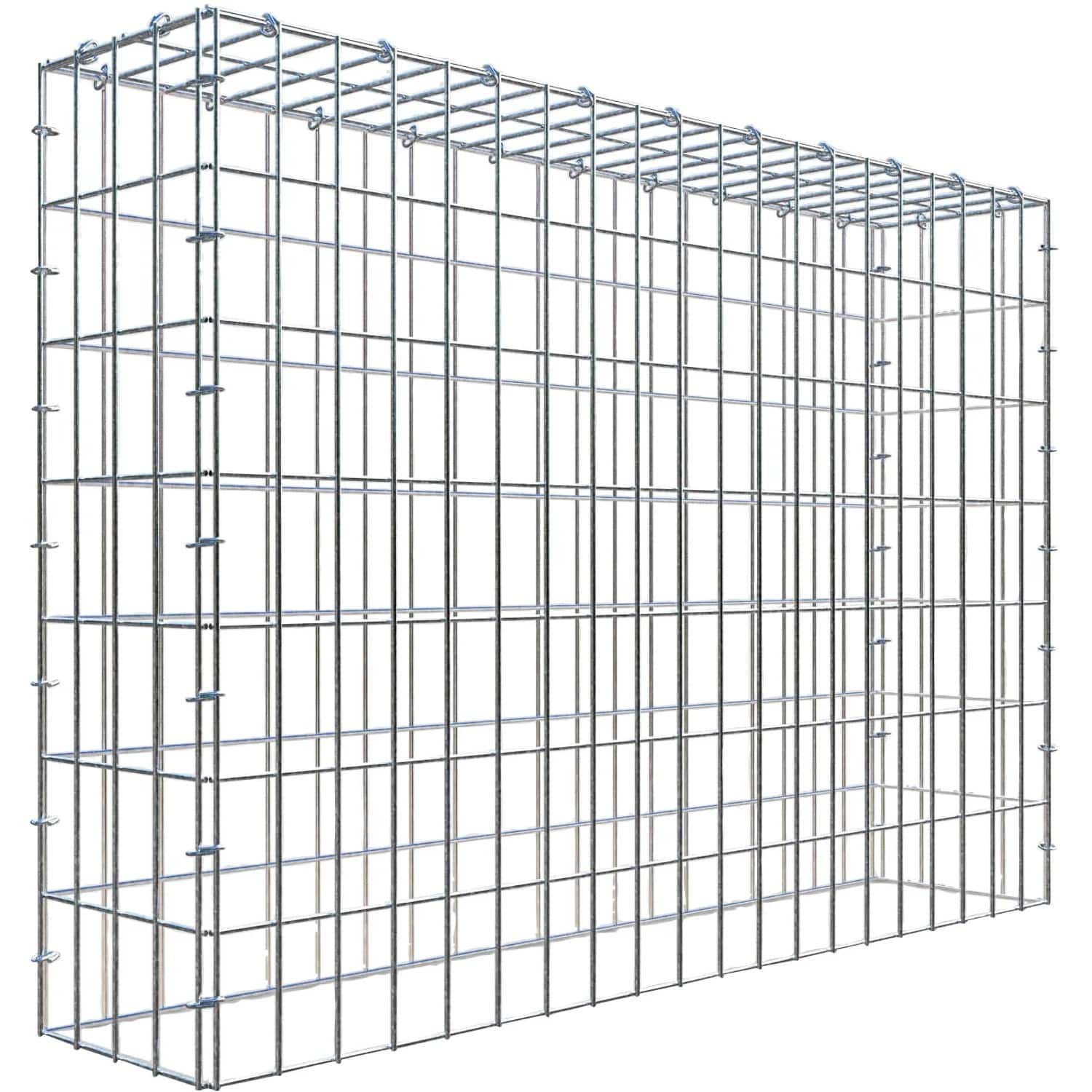 Gabiona C-Ring-Gabione-Anbaukorb Typ 3 70 x 100 x 20 cm Maschenw 5 x 10 cm