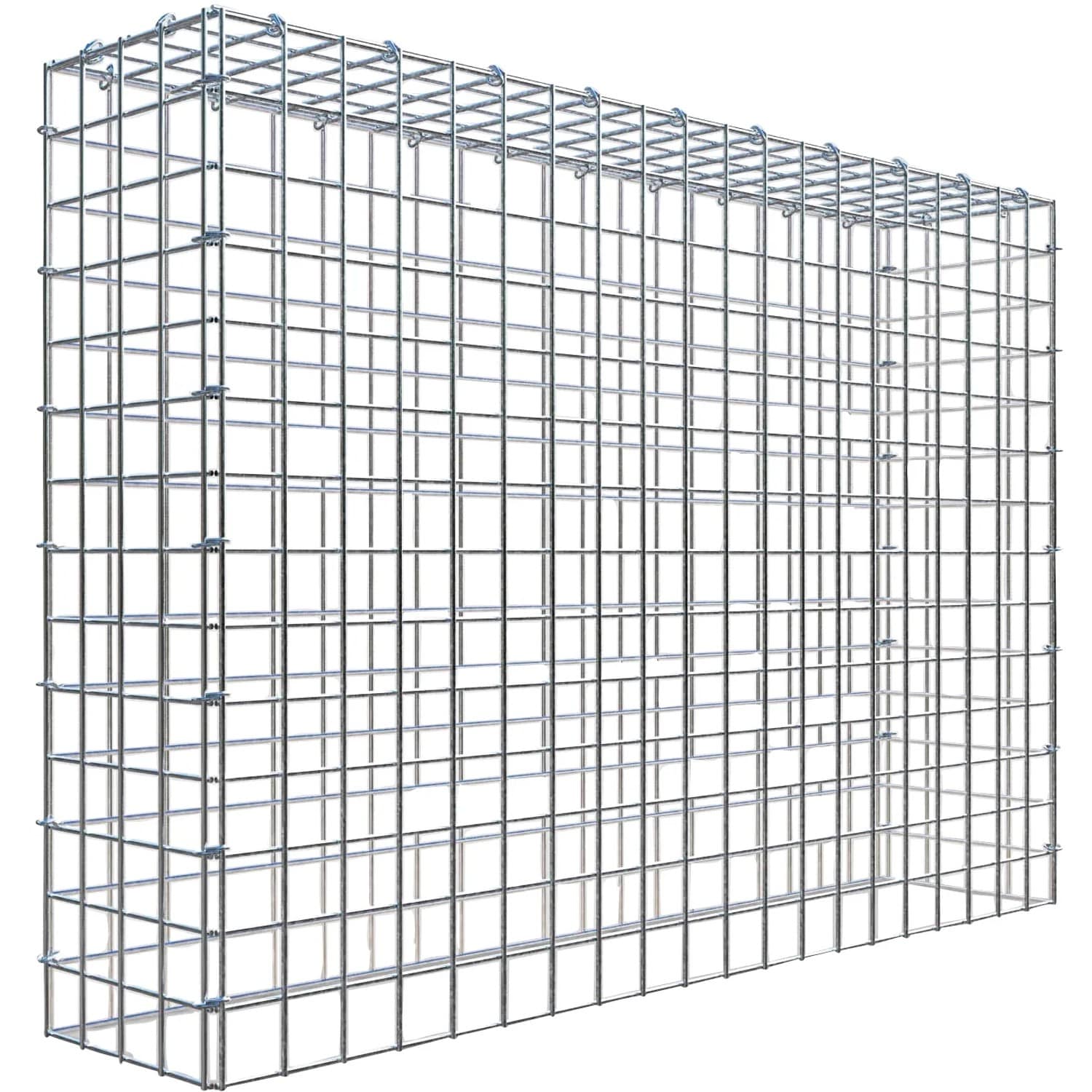 Gabiona C-Ring-Gabione-Anbaukorb Typ 3 70 x 100 x 20 cm Maschenw 5 x 5 cm