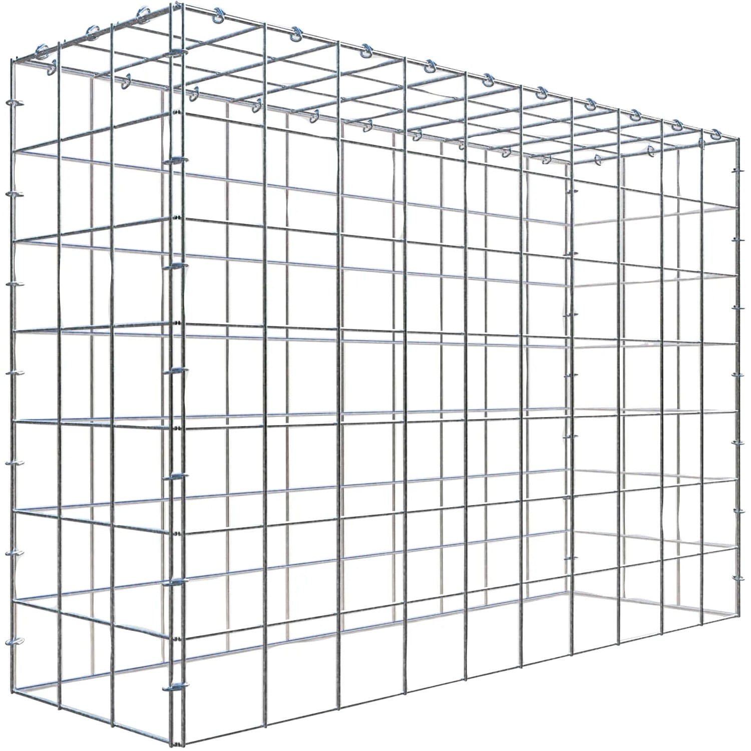 Gabiona C-Ring-Gabione-Anbaukorb Typ 3 70 x 100 x 30 cm Maschenw 10 x 10 cm