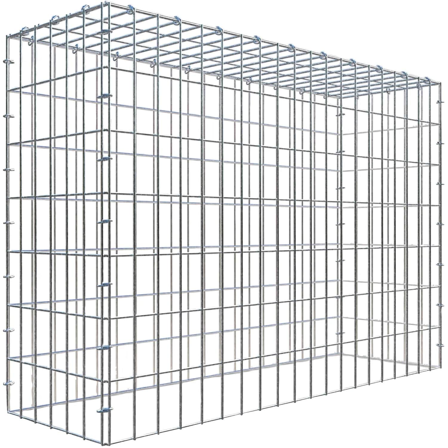 Gabiona C-Ring-Gabione-Anbaukorb Typ 3 70 x 100 x 30 cm Maschenw 5 x 10 cm