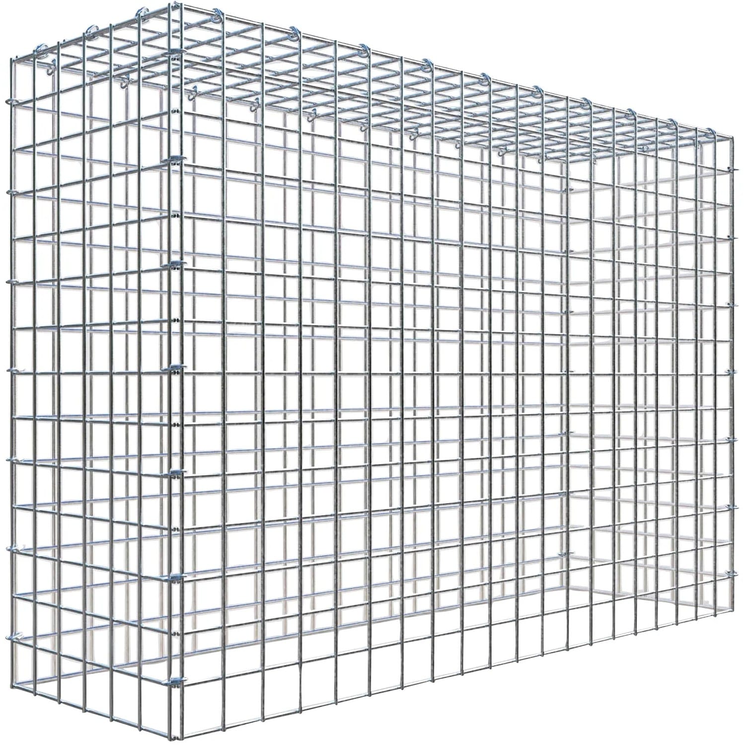 Gabiona C-Ring-Gabione-Anbaukorb Typ 3 70 x 100 x 30 cm Maschenw 5 x 5 cm