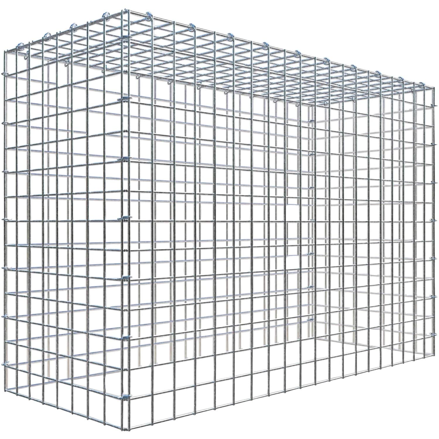 Gabiona C-Ring-Gabione-Anbaukorb Typ 3 70 x 100 x 40 cm Maschenw 5 x 5 cm