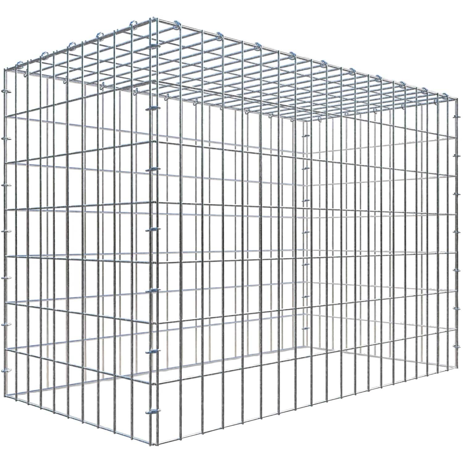 Gabiona C-Ring-Gabione-Anbaukorb Typ 3 70 x 100 x 50 cm Maschenw 5 x 10 cm