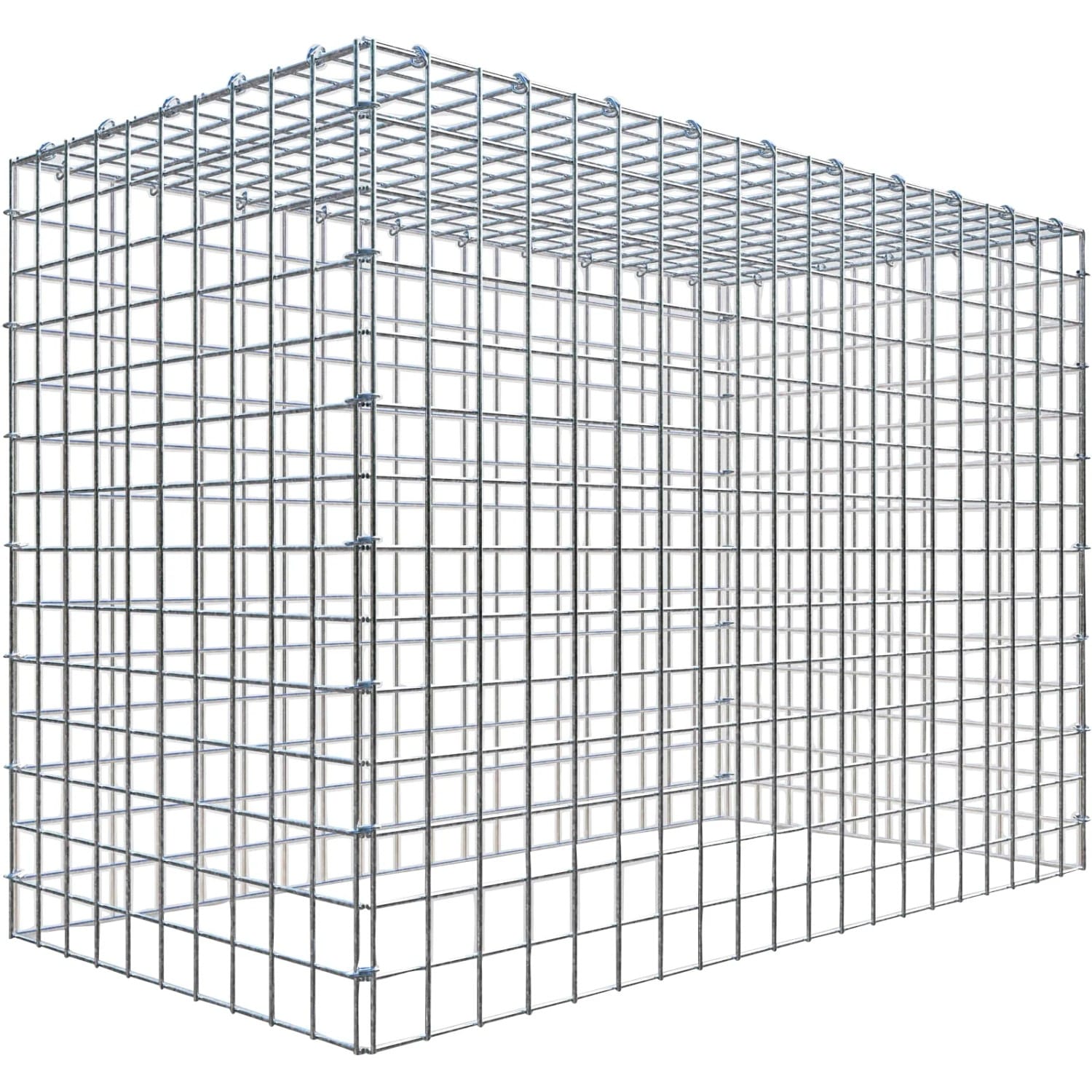 Gabiona C-Ring-Gabione-Anbaukorb Typ 3 70 x 100 x 50 cm Maschenw 5 x 5 cm