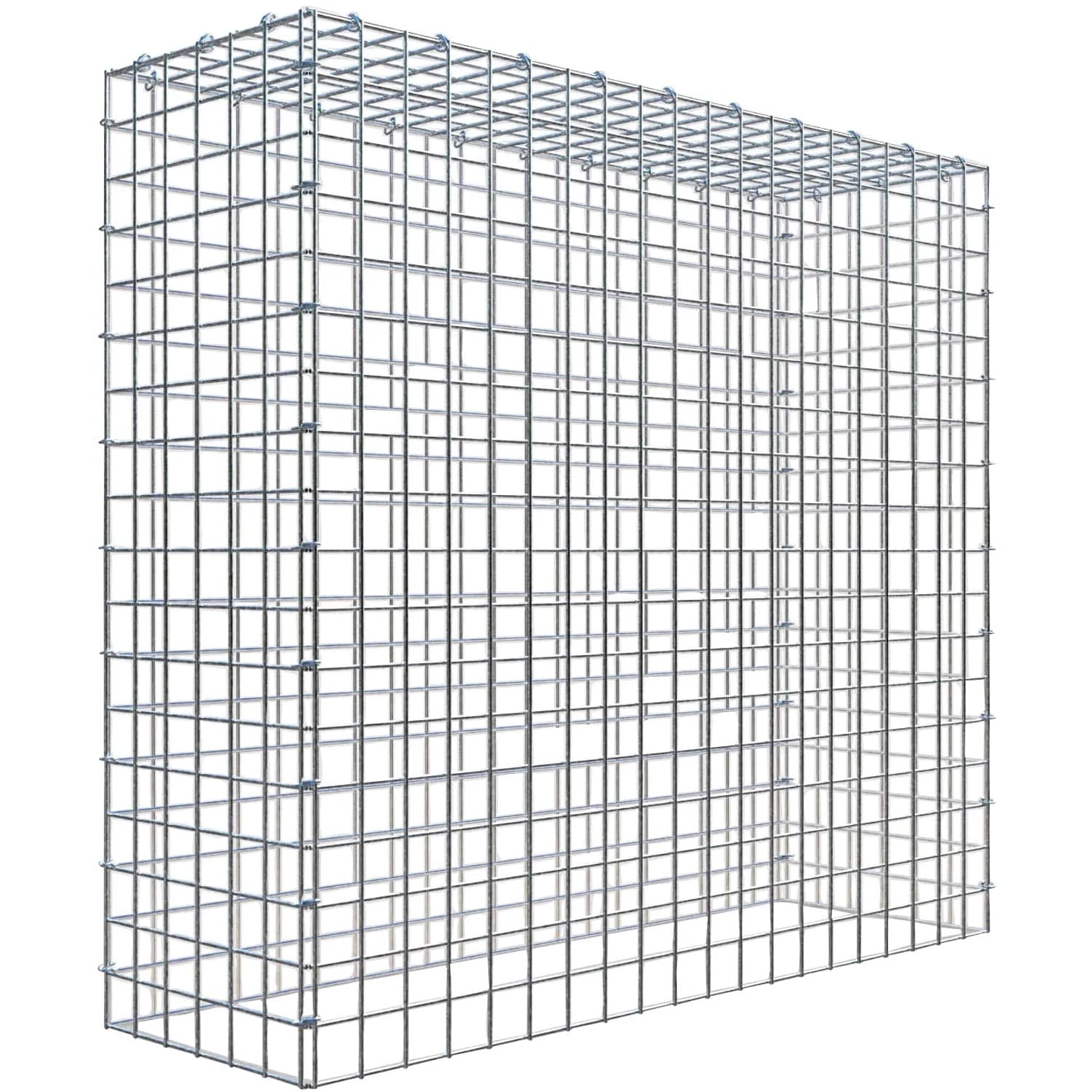 Gabiona C-Ring-Gabione-Anbaukorb Typ 3 90 x 100 x 30 cm Maschenw 5 x 5 cm