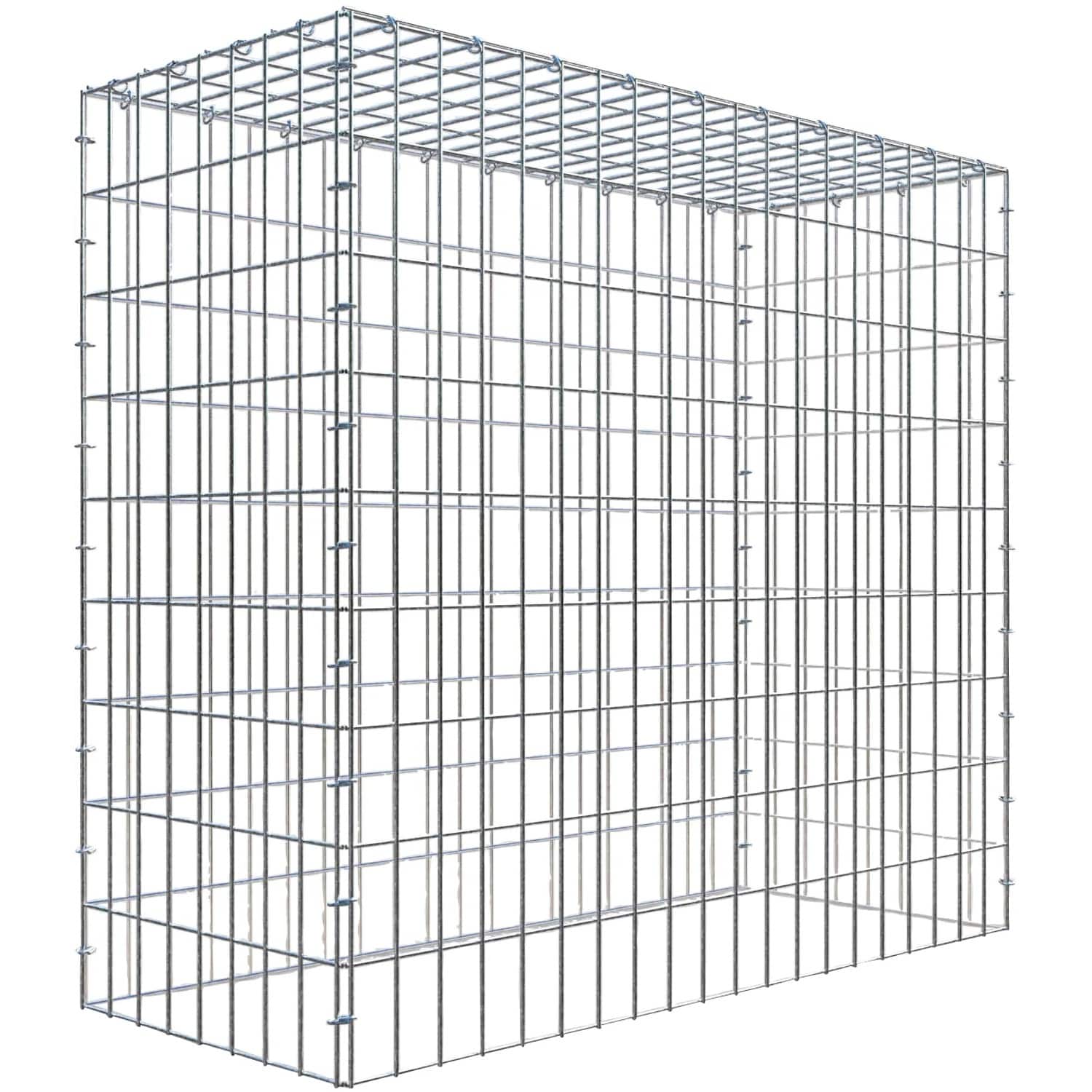 Gabiona C-Ring-Gabione-Anbaukorb Typ 3 90 x 100 x 40 cm Maschenw 5 x 10 cm
