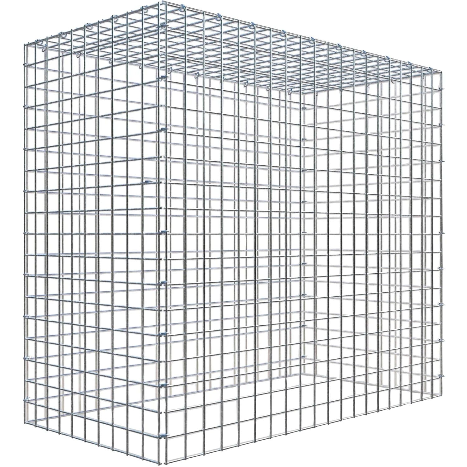 Gabiona C-Ring-Gabione-Anbaukorb Typ 3 90 x 100 x 50 cm Maschenw 5 x 5 cm