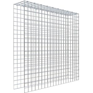 Gabiona C-Ring-Gabione-Anbaukorb Typ 4 100 x 100 x 20 cm Maschenw 5 x 5 cm