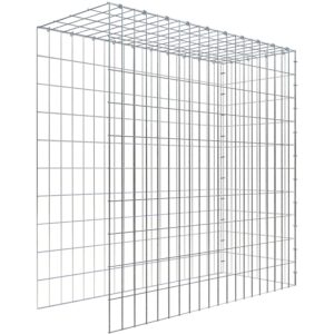 Gabiona C-Ring-Gabione-Anbaukorb Typ 4 100 x 100 x 40 cm Maschenw 5 x 10 cm