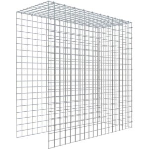 Gabiona C-Ring-Gabione-Anbaukorb Typ 4 100 x 100 x 40 cm Maschenw 5 x 5 cm