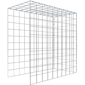 Gabiona C-Ring-Gabione-Anbaukorb Typ 4 100 x 100 x 50 cm Maschenw 10 x 10 cm