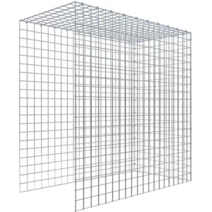 Gabiona C-Ring-Gabione-Anbaukorb Typ 4 100 x 100 x 50 cm Maschenw 5 x 5 cm