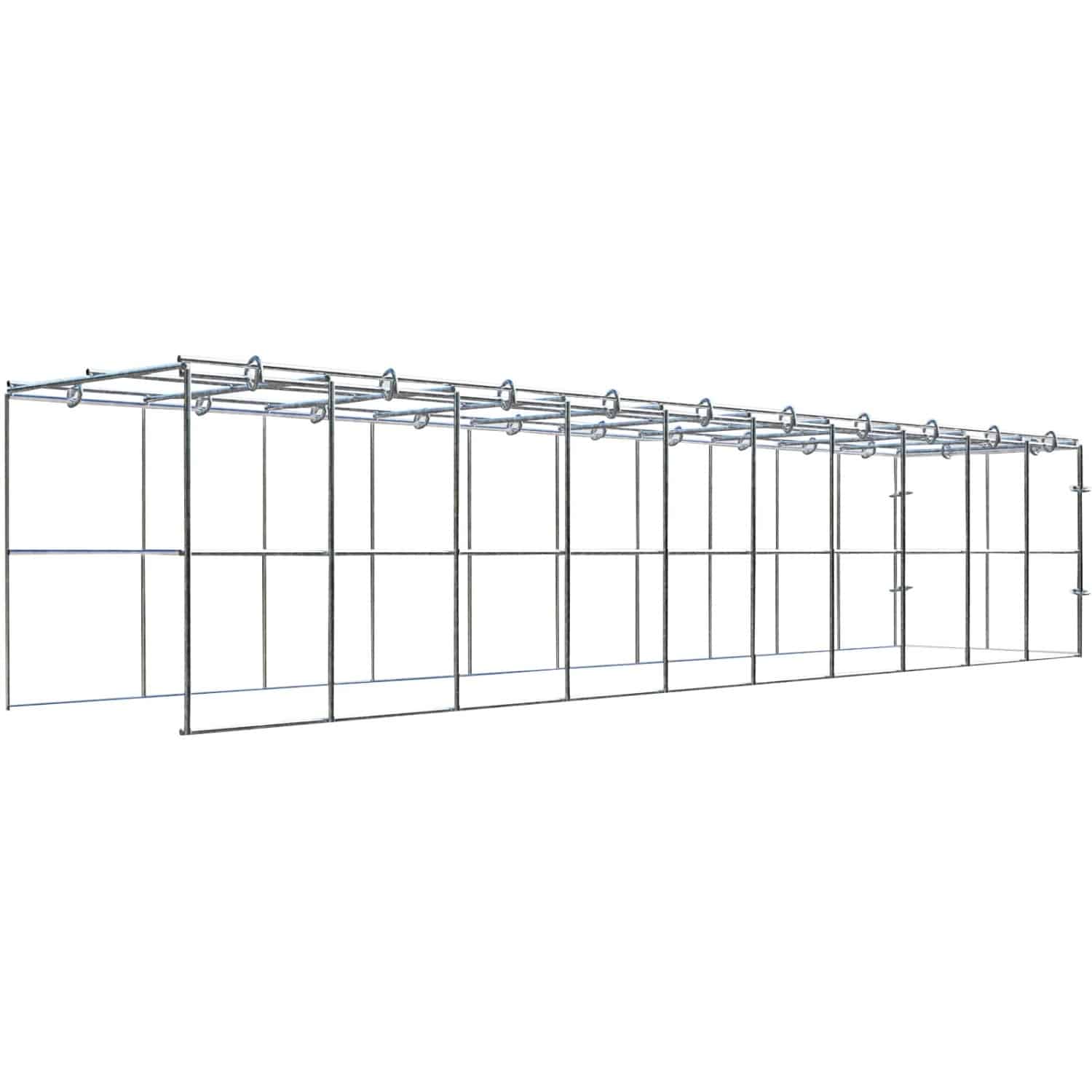 Gabiona C-Ring-Gabione-Anbaukorb Typ 4 20 x 100 x 20 cm Maschenw 10 x 10 cm