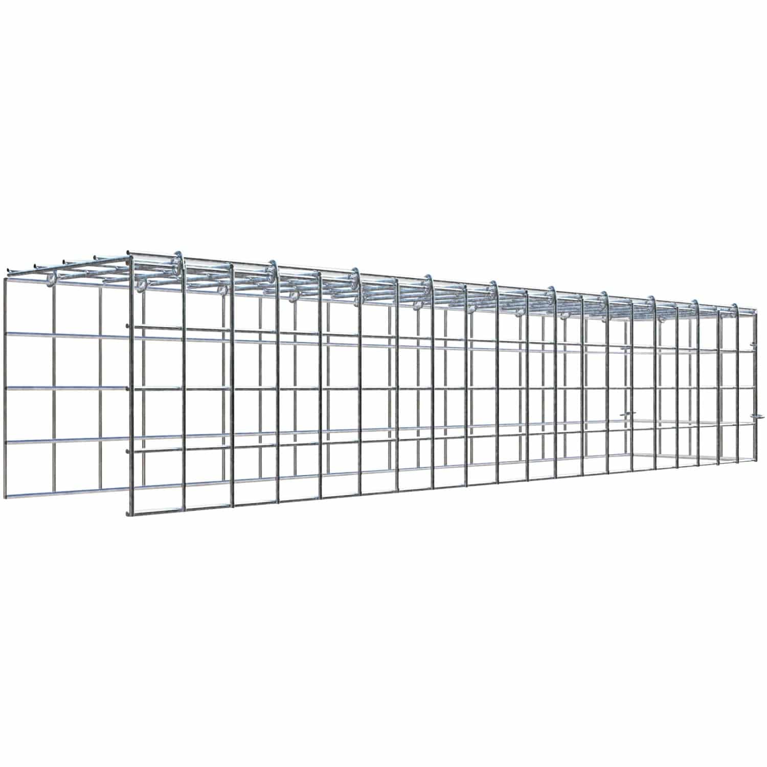 Gabiona C-Ring-Gabione-Anbaukorb Typ 4 20 x 100 x 20 cm Maschenw 5 x 5 cm