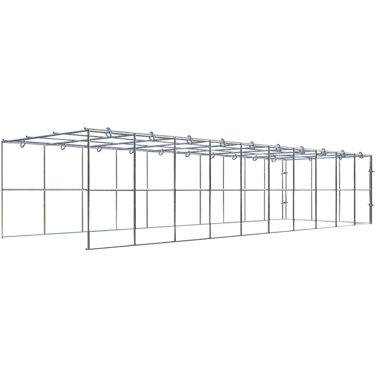 Gabiona C-Ring-Gabione-Anbaukorb Typ 4 20 x 100 x 30 cm Maschenw 10 x 10 cm
