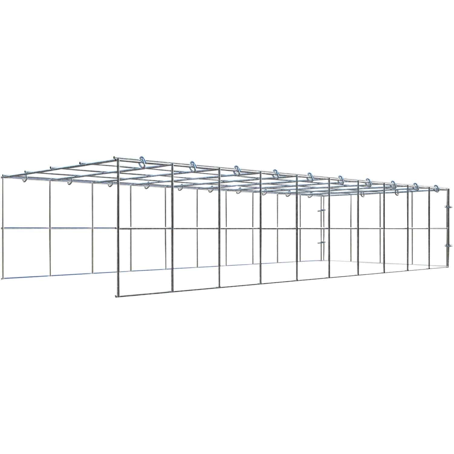 Gabiona C-Ring-Gabione-Anbaukorb Typ 4 20 x 100 x 40 cm Maschenw 10 x 10 cm