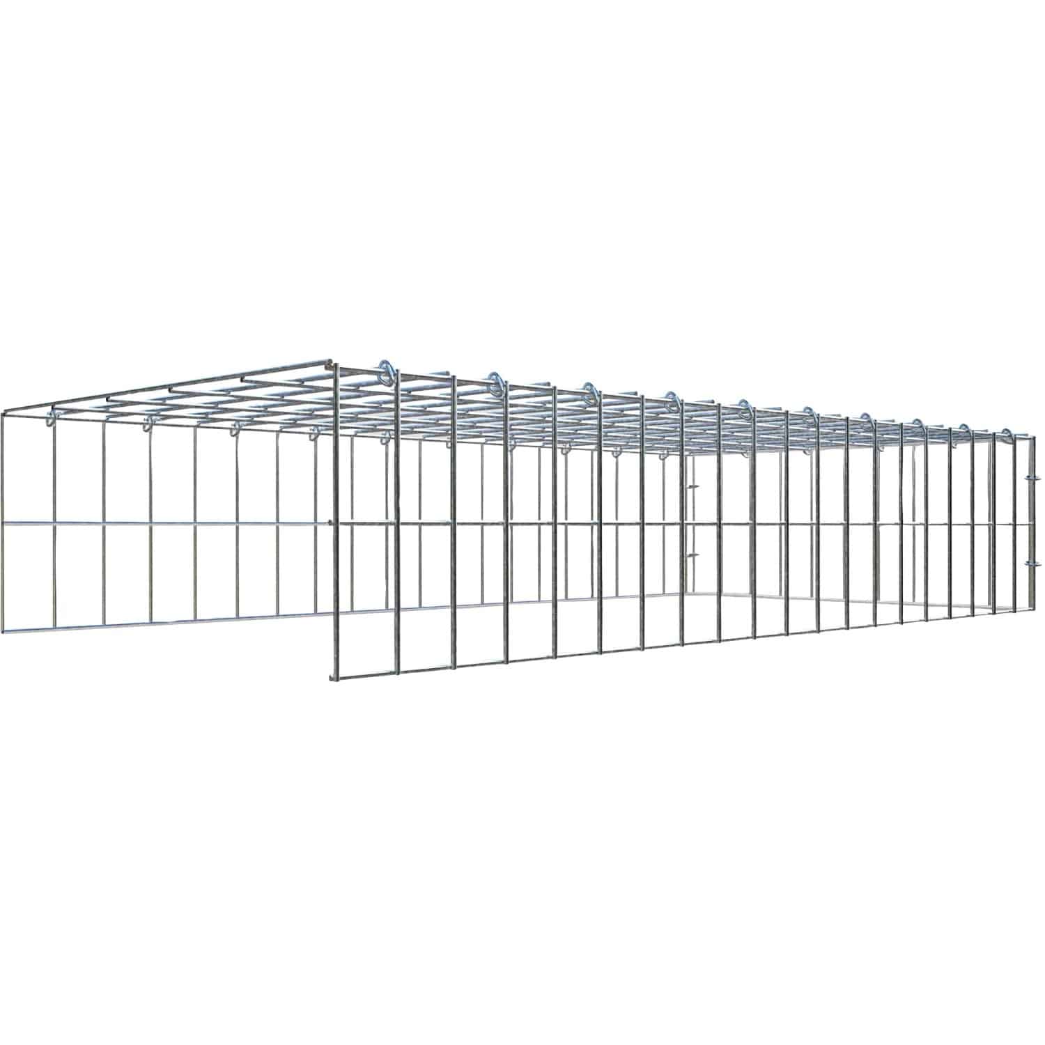 Gabiona C-Ring-Gabione-Anbaukorb Typ 4 20 x 100 x 50 cm Maschenw 5 x 10 cm