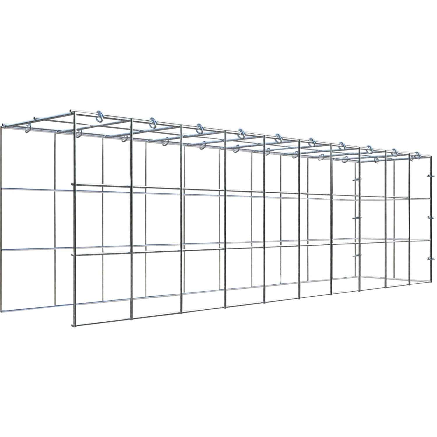 Gabiona C-Ring-Gabione-Anbaukorb Typ 4 30 x 100 x 20 cm Maschenw 10 x 10 cm