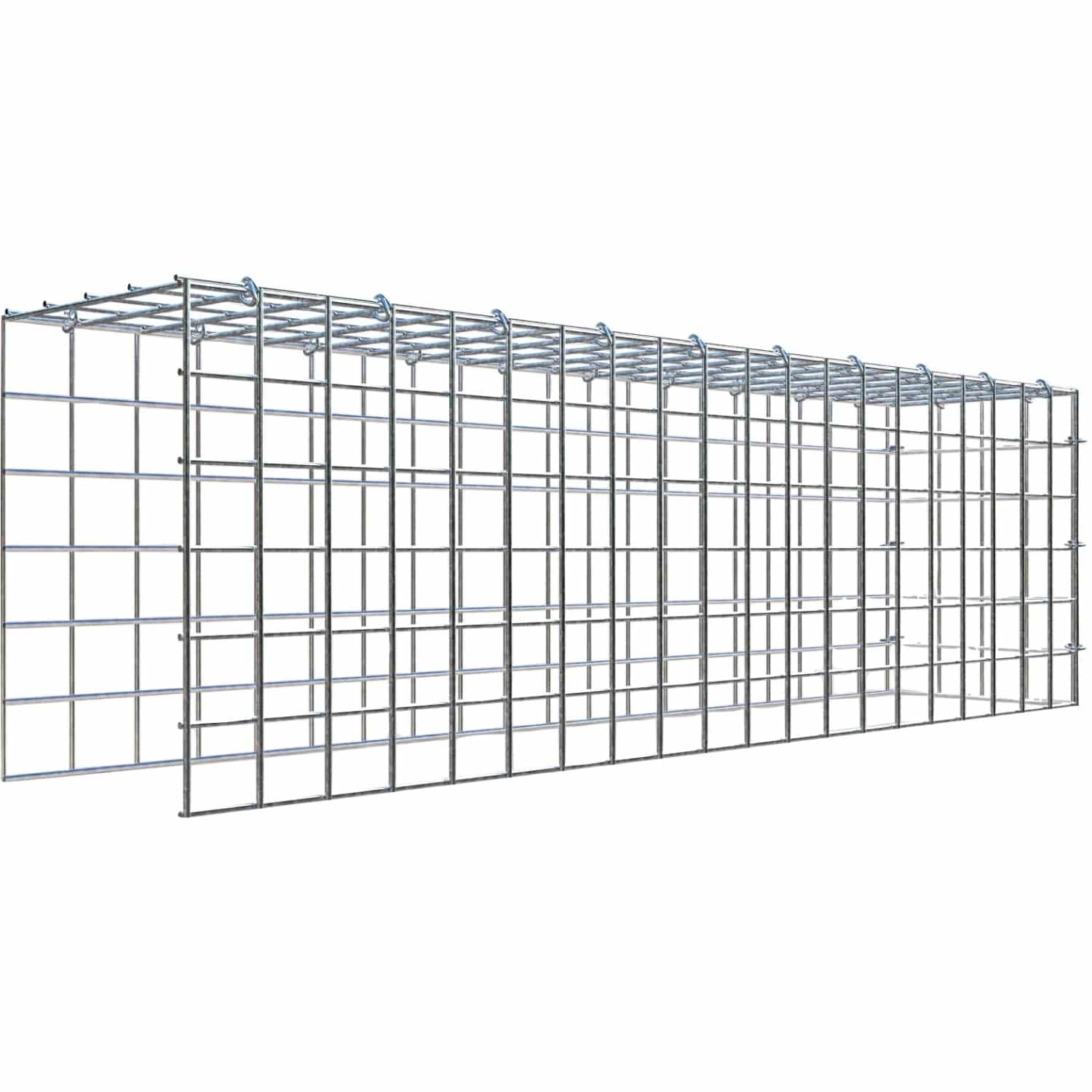 Gabiona C-Ring-Gabione-Anbaukorb Typ 4 30 x 100 x 20 cm Maschenw 5 x 5 cm