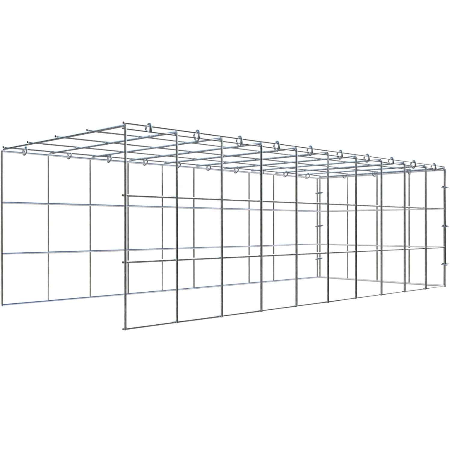 Gabiona C-Ring-Gabione-Anbaukorb Typ 4 30 x 100 x 40 cm Maschenw 10 x 10 cm