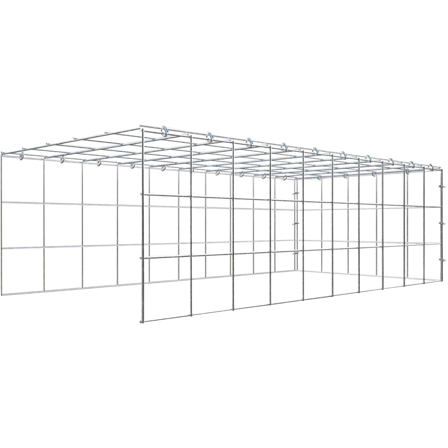 Gabiona C-Ring-Gabione-Anbaukorb Typ 4 30 x 100 x 50 cm Maschenw 10 x 10 cm