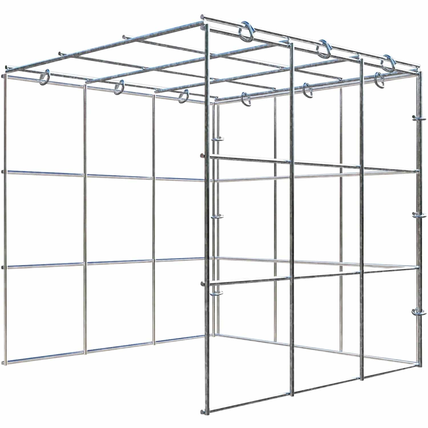 Gabiona C-Ring-Gabione-Anbaukorb Typ 4 30 x 30 x 30 cm Maschenw 10 x 10 cm