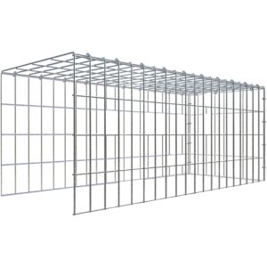 Gabiona C-Ring-Gabione-Anbaukorb Typ 4 40 x 100 x 40 cm Maschenw 5 x 10 cm