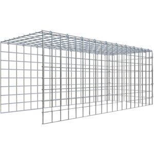 Gabiona C-Ring-Gabione-Anbaukorb Typ 4 40 x 100 x 40 cm Maschenw 5 x 5 cm