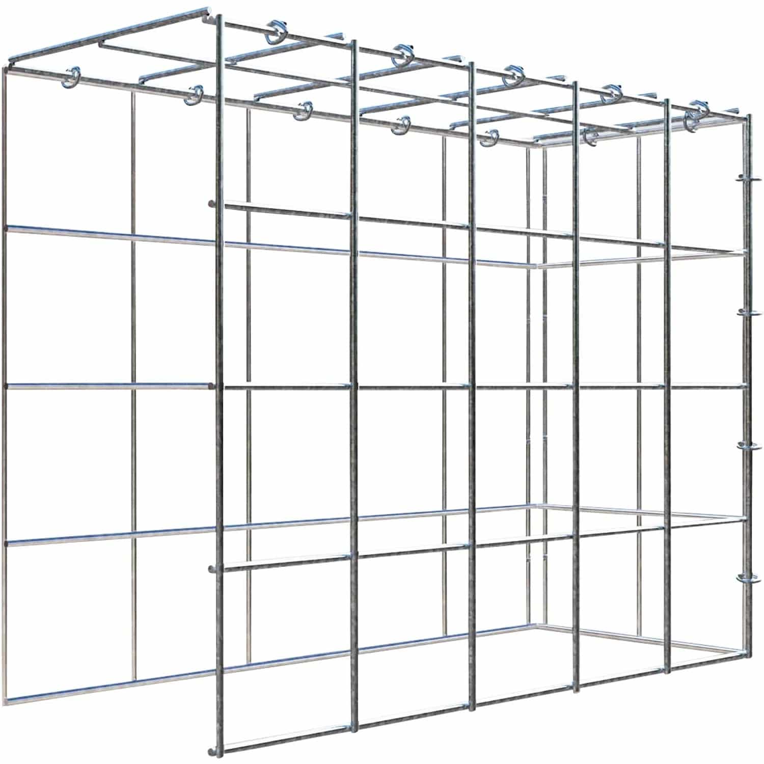 Gabiona C-Ring-Gabione-Anbaukorb Typ 4 40 x 50 x 20 cm Maschenw 10 x 10 cm