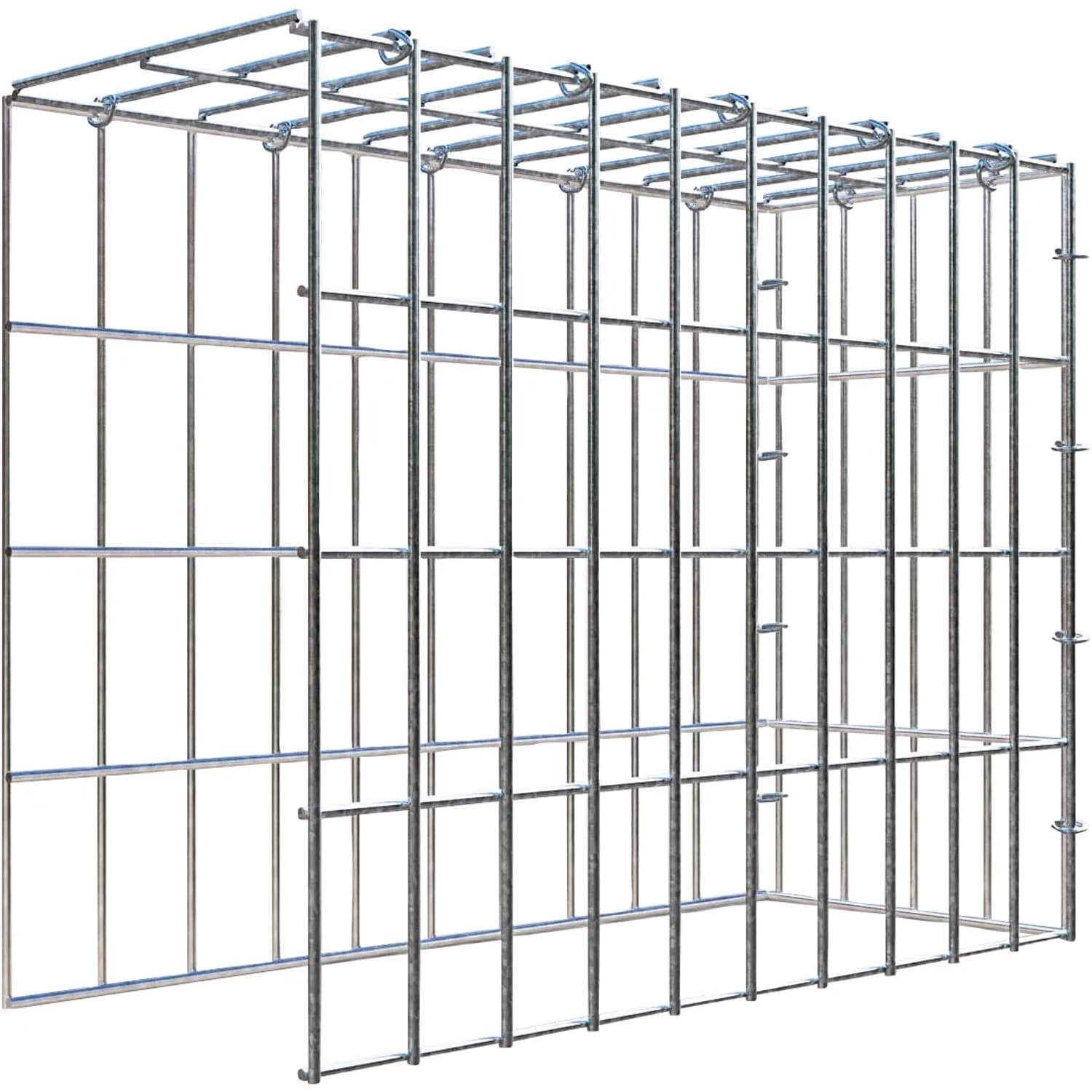 Gabiona C-Ring-Gabione-Anbaukorb Typ 4 40 x 50 x 20 cm Maschenw 5 x 10 cm