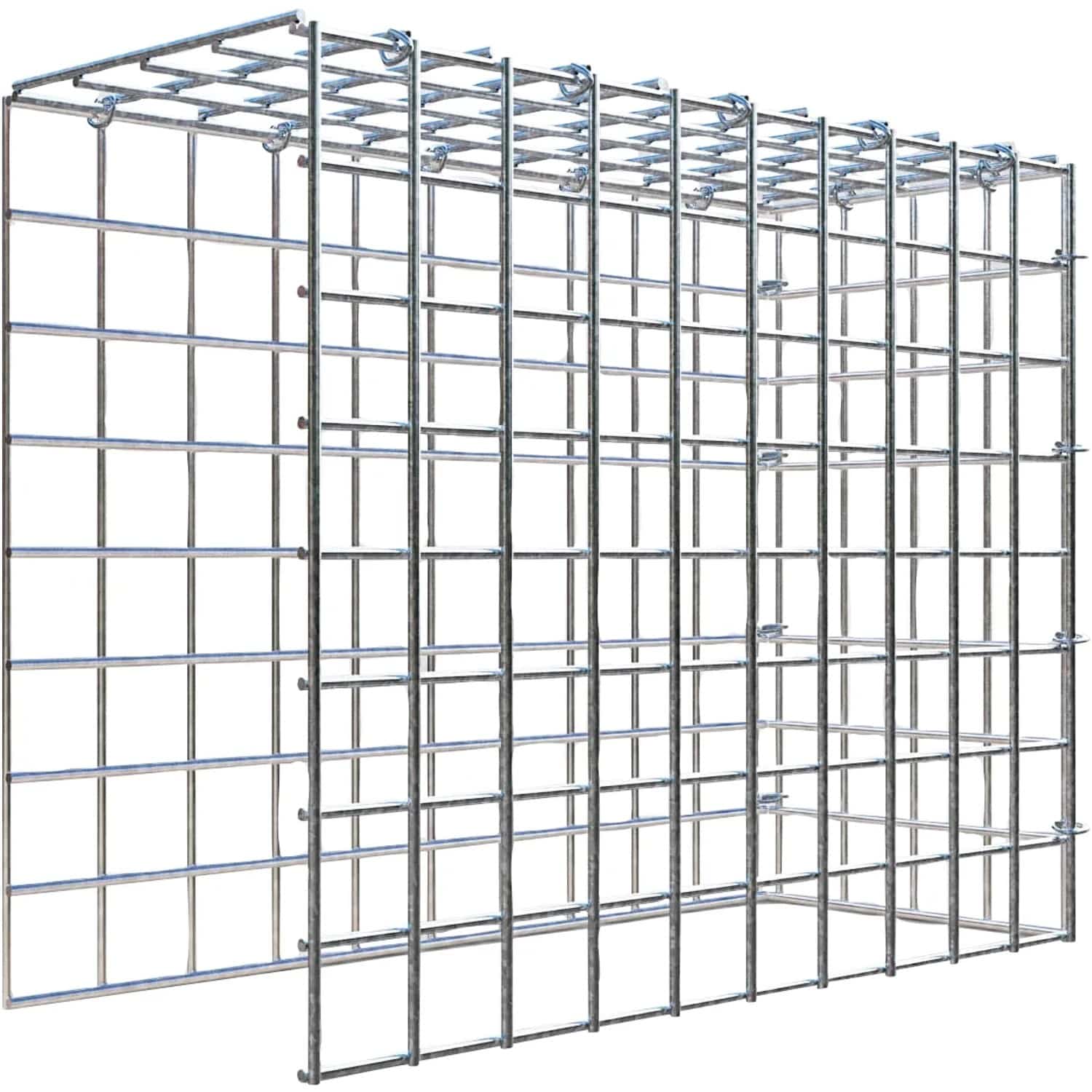 Gabiona C-Ring-Gabione-Anbaukorb Typ 4 40 x 50 x 20 cm Maschenw 5 x 5 cm