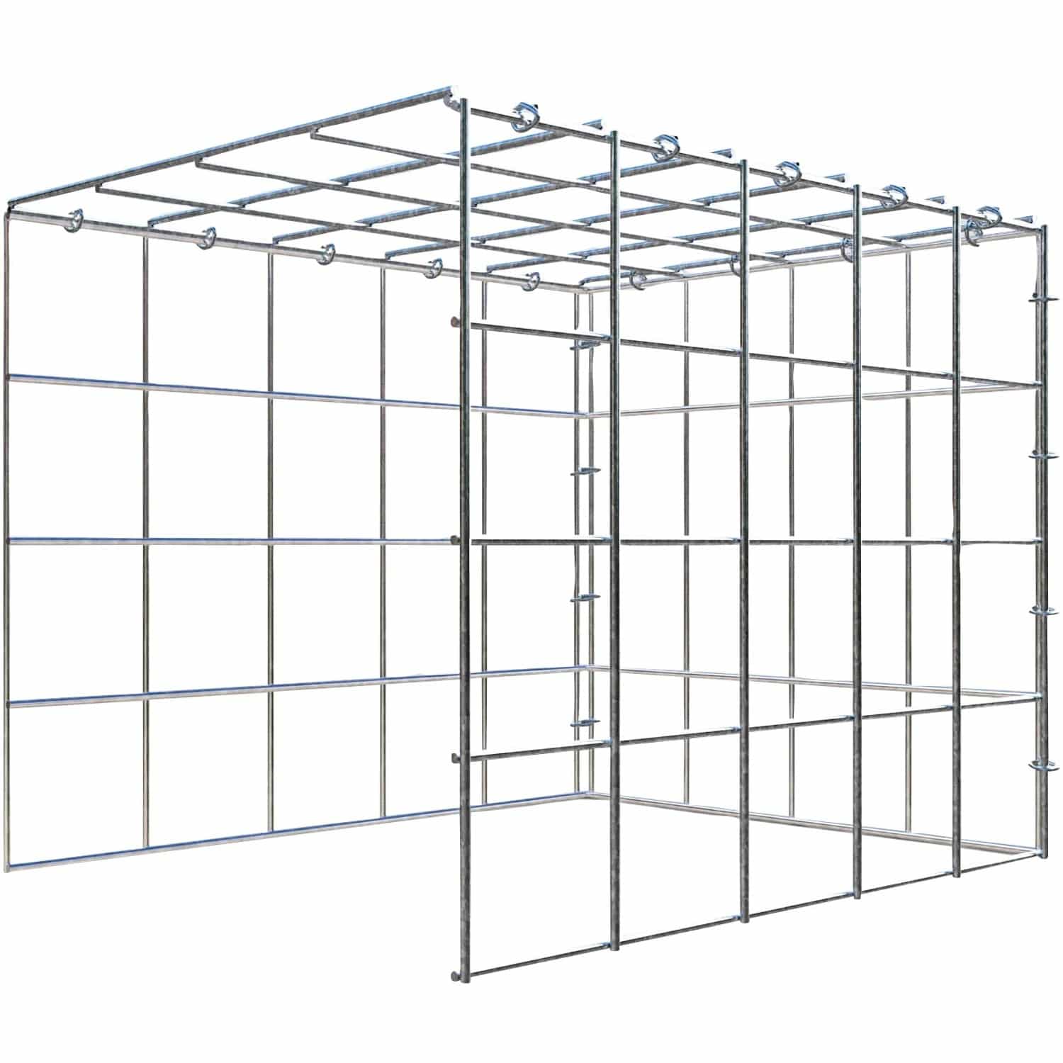 Gabiona C-Ring-Gabione-Anbaukorb Typ 4 40 x 50 x 40 cm Maschenw 10 x 10 cm